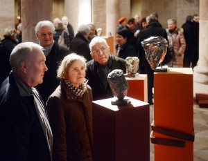 Speyer, Dom, Krypta, Ausstellung "Passion Jesu" mit Arbeiten von Wolf Spitzer