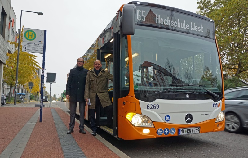 Mannheim – Neue Buslinie 65 verbindet Jungbusch und Glückstein-Quartier