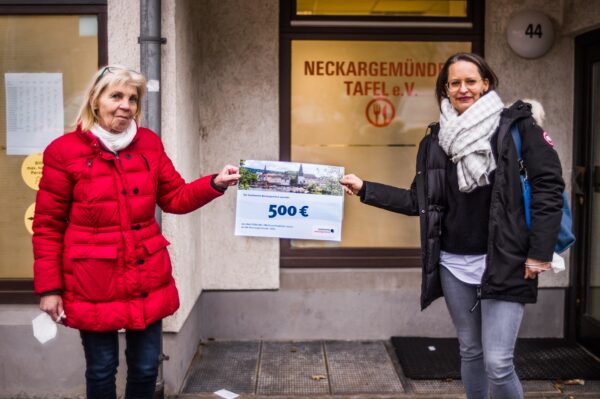 Neckargemünd – Spende für die Tafel Neckargemünd! Die Stadtwerke Neckargemünd unterstützen auch in diesem Jahr die Neckargemünder Tafel