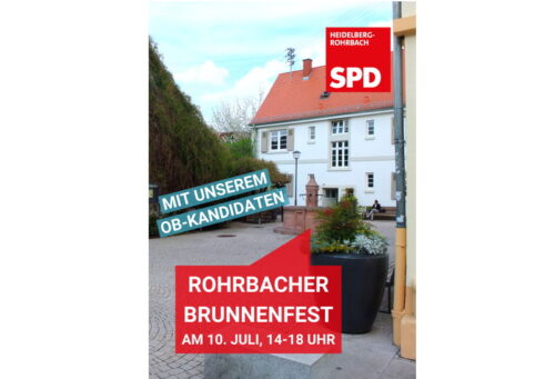 Heidelberg – SPD lädt ein: Erstes Brunnenfest in Rohrbach