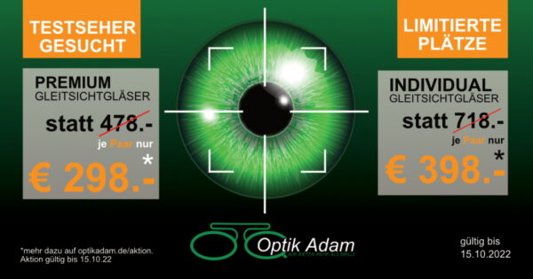 Ludwigshafen – Optik Adam sucht Testseher