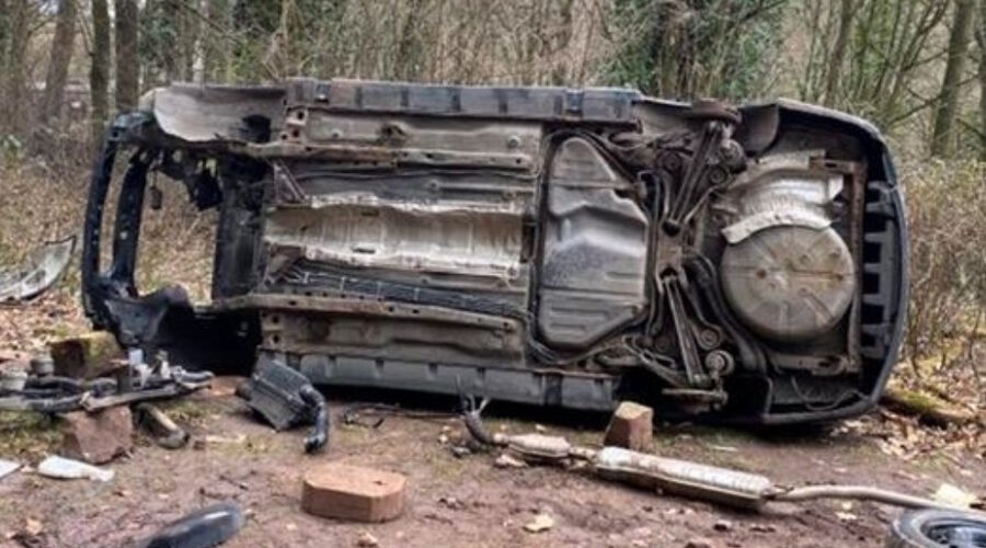 Neustadt – Ausgeschlachteter Opel im Wald aufgefunden