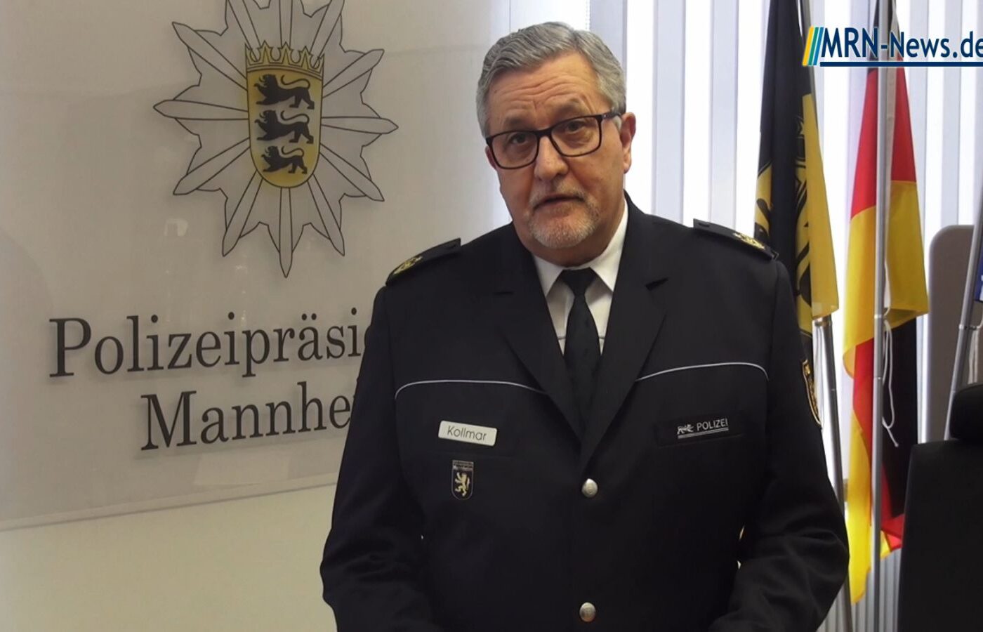 Mannheimer Polizeipräsident Kollmar über Gewalt gegen Polizeibeamte (Videointerview)
