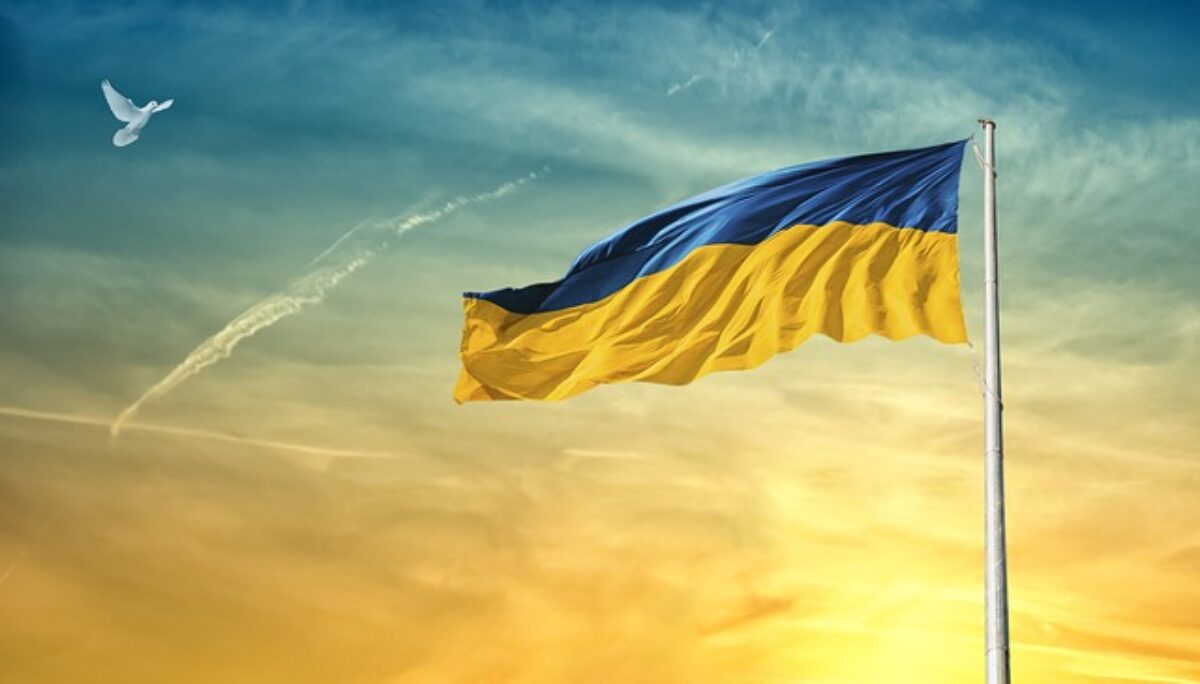 Friedensfahne Ukraine