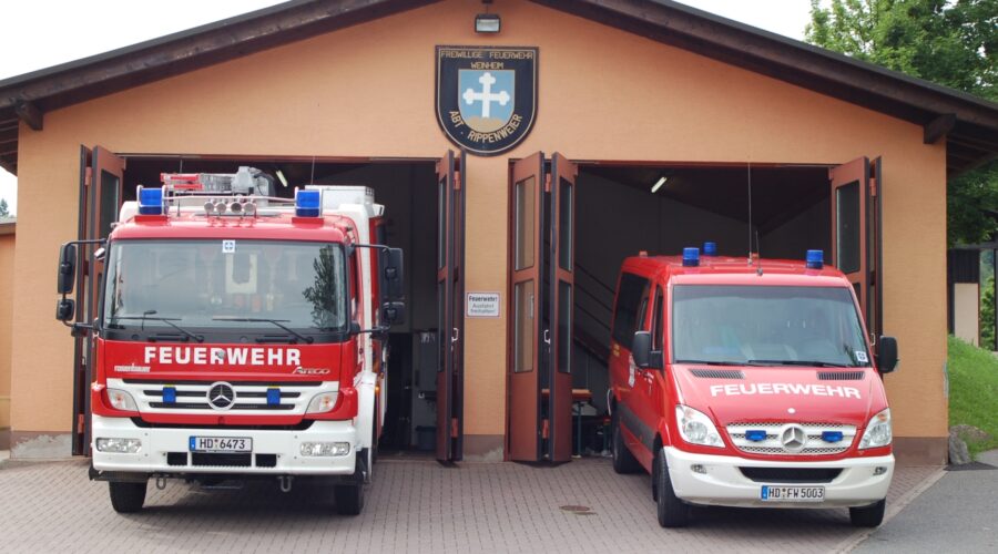 Tag der offenen Tür der Feuerwehrabteilung Rippenweier in Weinheim am 1. Oktober