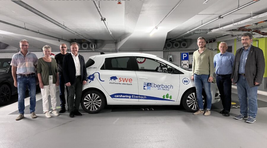 Attraktive Alternative zum privaten Fahrzeug – Zweite Carsharing-Station in Eberbach in der Tiefgarage Leopoldsplatz eingeweiht