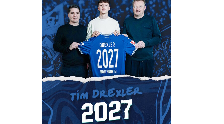 Sinsheim – TSG verlängert langfristig mit Juniorennationalspieler Tim Drexler