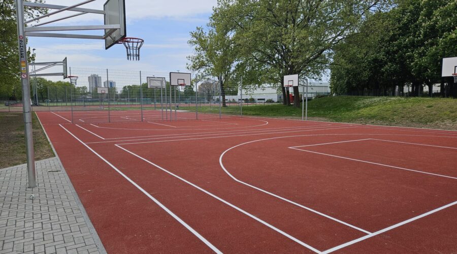 Frankenthal – Basketballplatz an der Benderstraße Arbeiten abgeschlossen – Platz wieder geöffnet