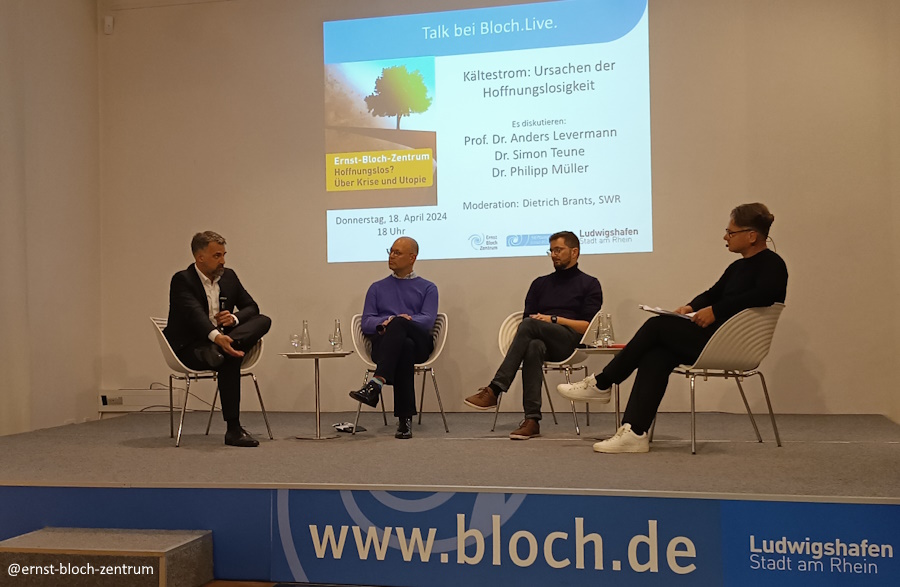 Ludwigshafen – Interessante Podiumsdiskussion im Ernst-Bloch Zentrum – Globale Herausforderungen im Fokus: Kältestrom als Ursache der Hoffnungslosigkeit”