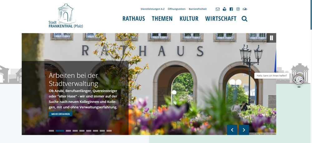 Frankenthal – Verwaltung startet Chat-Service auf Homepage