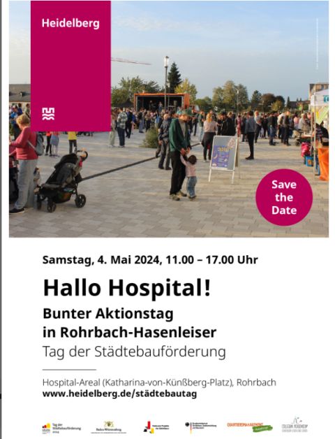 Hallo Hospital! Aktionstag in Heidelberg-Rohrbach-Hasenleiser am 4. Mai ab 11 Uhr – Aktionstag zum Tag der Städtebauförderung