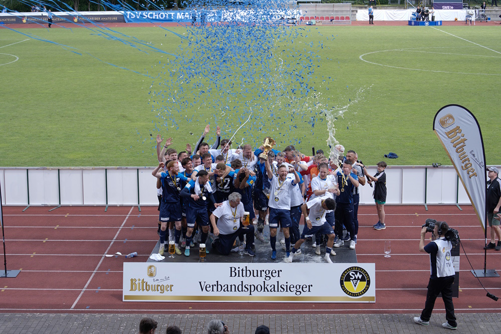 Edenkoben – TSV Schott Mainz ist Bitburger Verbandspokalsieger 2024