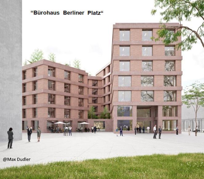 Ludwigshafen – Ein fünf bis siebengeschossiges Büro- und Geschäftshaus soll am “Berliner Platz” entstehen