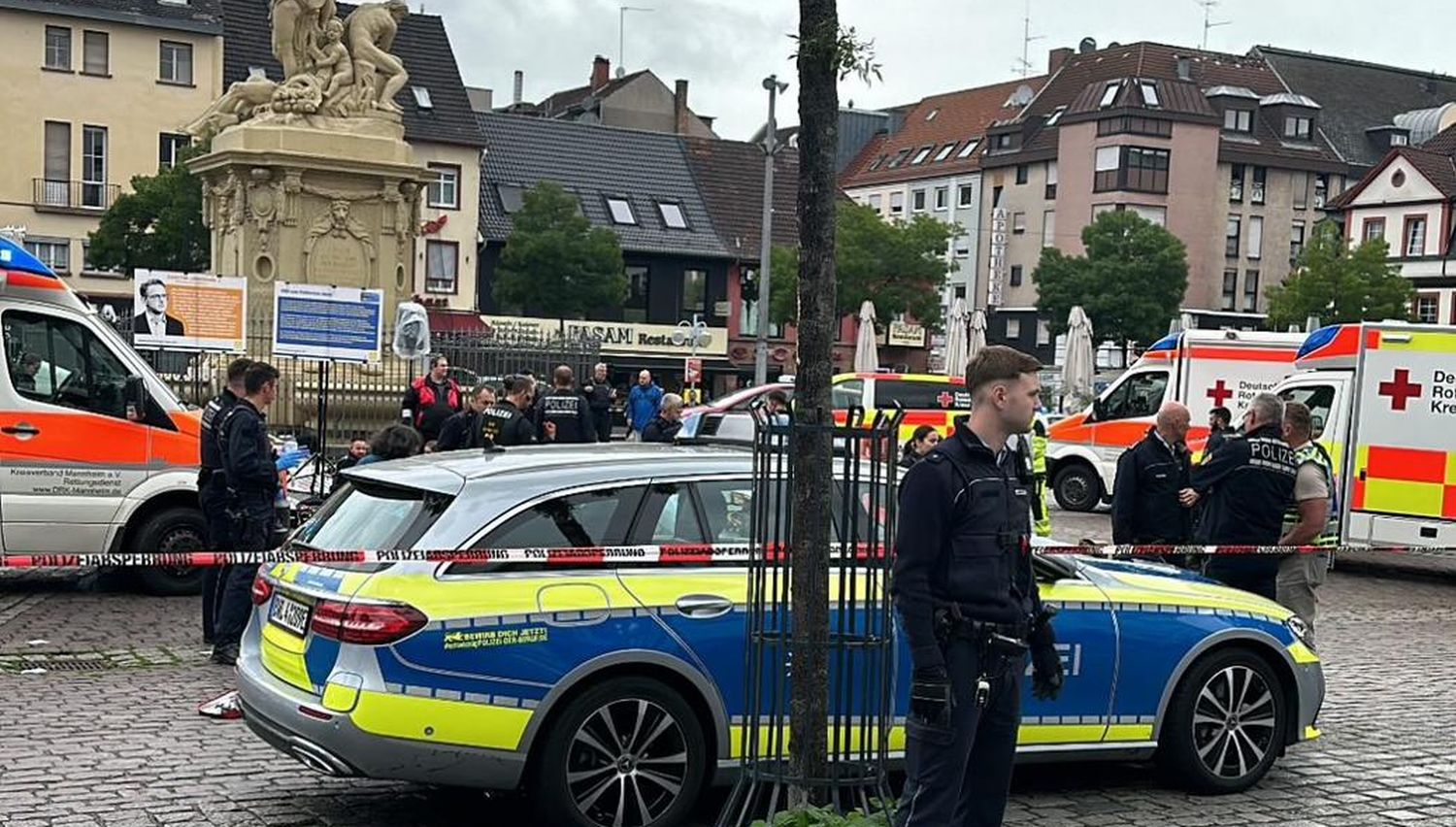 Mannheim – Schießerei/Messerstecherei am Marktplatz – ERSTMELDUNG – Mutmasslich mehrere Verletzte